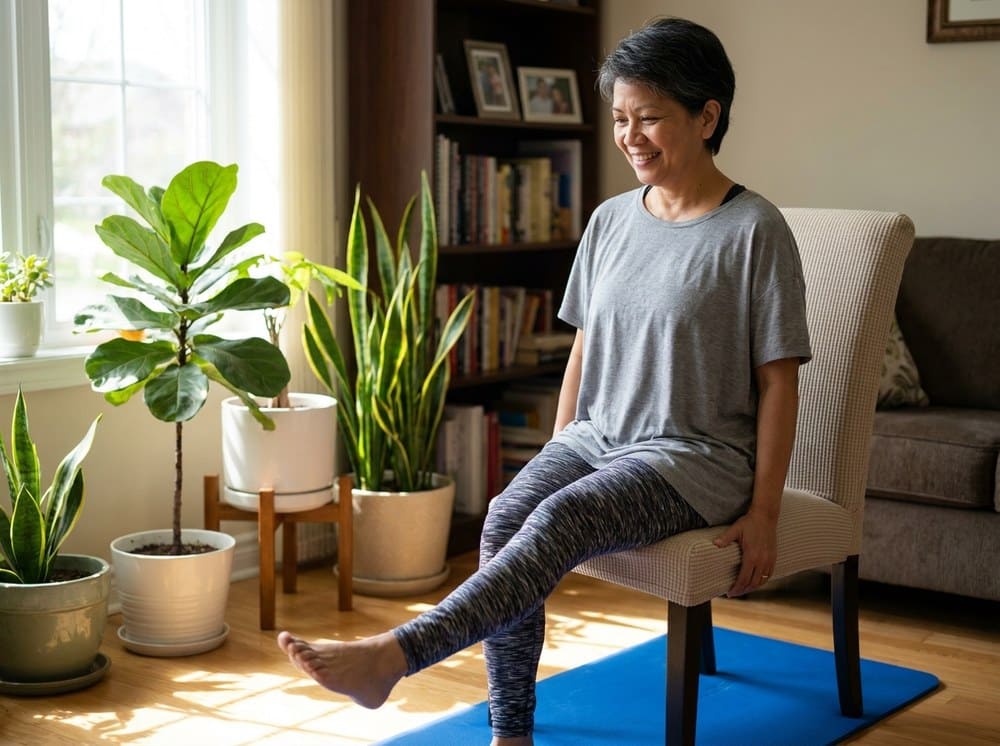 Home-friendly knee exercises